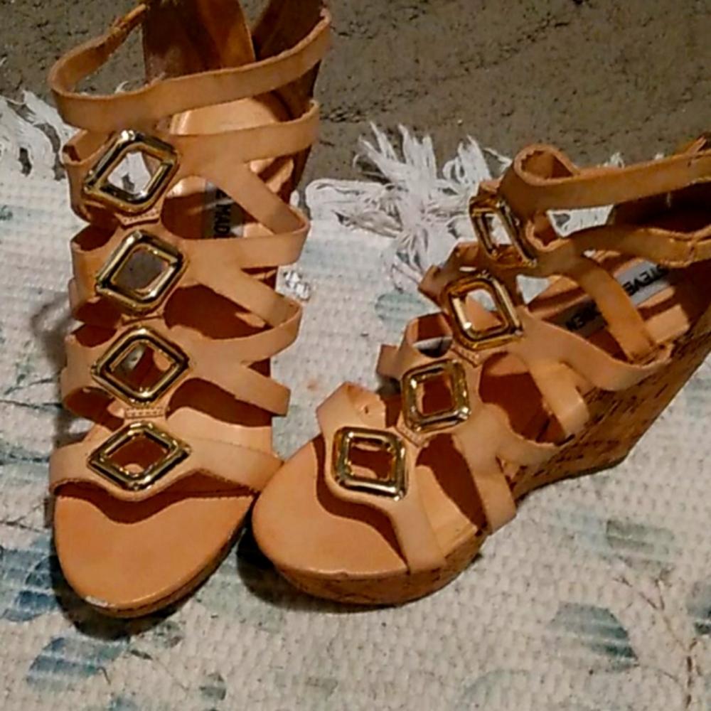 Cork high heels